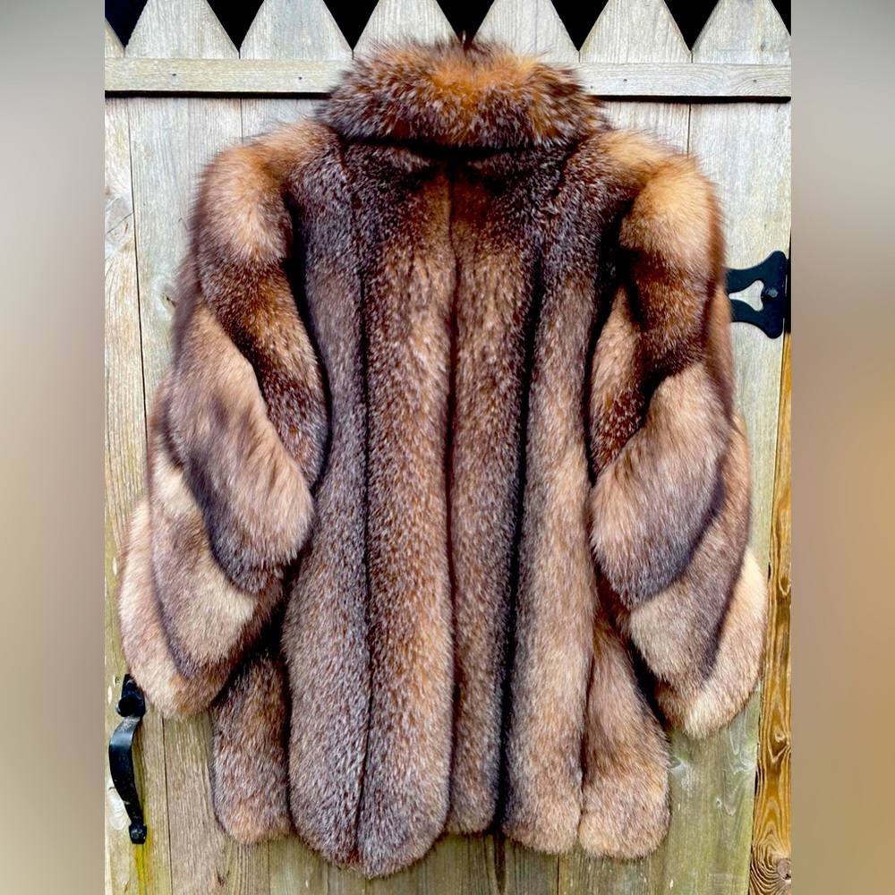 Guinuine Crystal Fox Stroller Coat